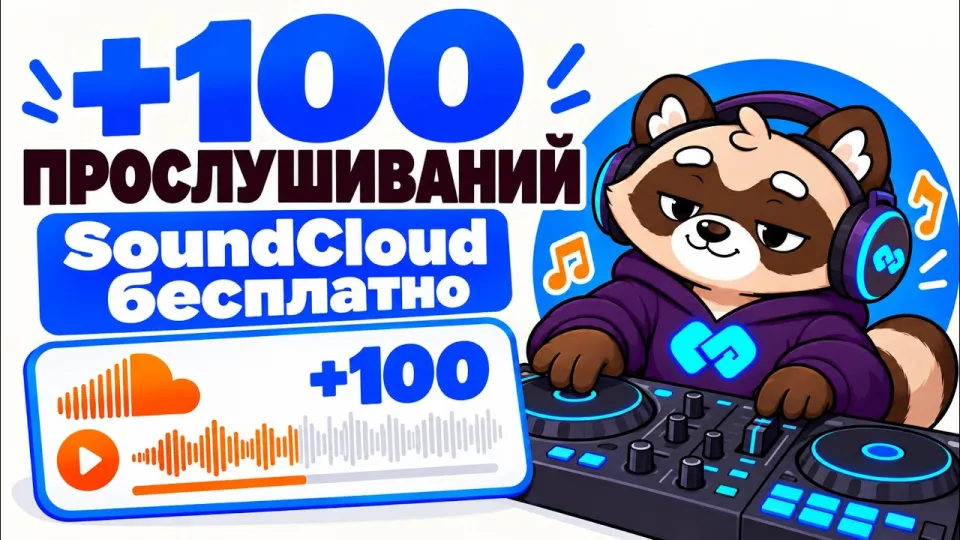 Бесплатная накрутка SoundCloud без вложений